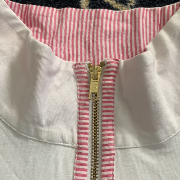 Duffield Lane pink seersucker popover - Picture 2 of 6